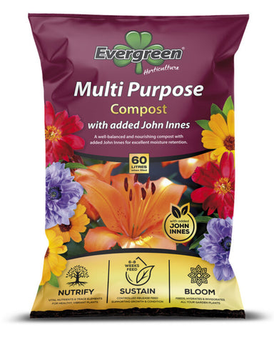 Compost - Evergreen Multi Purpose with John Innes 60L