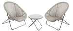 Garden Furniture - Faux Rattan Folding Lounge Set - Original